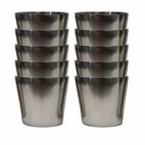 스텐 ES44QS67 물컵 중형 10개 스테인리스컵 스댕컵