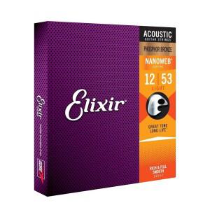 엘릭서 16052 음향 형광체 브론즈 나노 라이트 12-53 (3팩 번들)