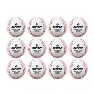 [하프클럽/셀러허브_여성트랜드패션]스타스포츠 고무 연식야구공 (12개입)