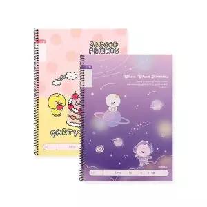 아이비스 초등 슬림 무제 넓은칸 여아 노트 1세트 10개입