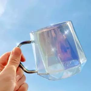 오로라 OJ04TZ72 내열 유리컵 400ml 카페음료잔 카페커피컵 카