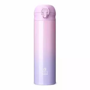 캐리보틀 DB97LK53 이지보틀 480ml 원터치 잠금 텀블러 보온보냉 스테인리스 물병 휴대용 커피 보틀