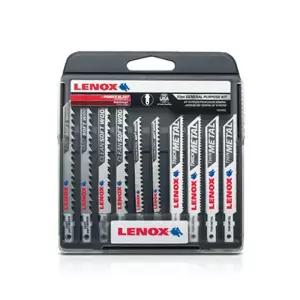 레녹스 1994458 금속 목재 다용도 직소날 세트 10P작업용 톱날 직쏘 쏘기 절삭공구 직소