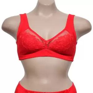 플라워 자수 레이스 여성 A컵 노와이어 보정브라