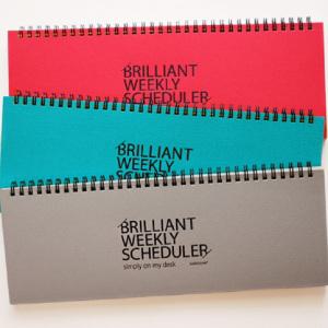 위클리 스케줄러 플래너 Brilliant weekly scheduler 만년 주간계획 스케줄관리 사무실 회사