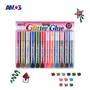 아모스 반짝이풀 크롬쉘/gliter glue 12색