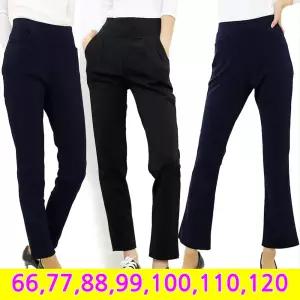 국산 여성 강연 9부바지(66~120까지) 빅사이즈 스키니 부츠컷 세미 나팔 배기팬츠 슬랙스 엄마바지
