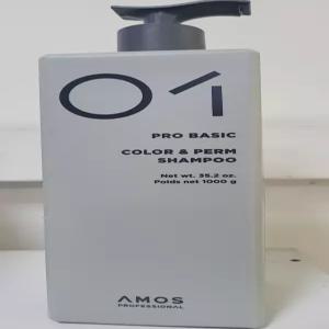 [아모스] 베이직케어 컬러앤펌 솔루션 샴푸 1000ml