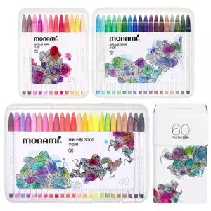 모나미 프러스펜 3000 60색 48색 36색 24색 플러스펜 컬러 세트