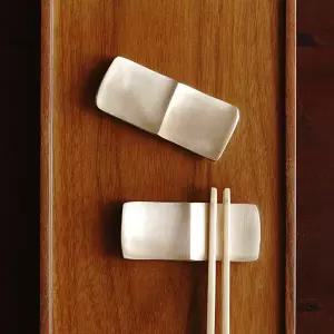 놋담 방짜유기 유기 물결 수저받침 2P