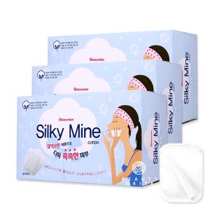 신세대 실키마인 화장솜 240매 / 천연코튼 / 총3박스 silky mine