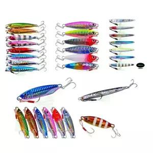 메탈지그 모음 쇼어지깅 크롬메탈지그 어시스트훅 트레블훅캡 방파제 선상낚시 농어 삼치 부시리 루어