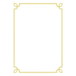 상장용지 NO6 (10매-1SET) A4/금박테두리