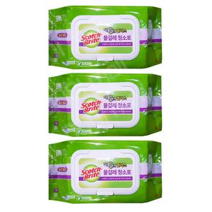 3M 더블액션 물걸레 청소포 표준형 20매/ 대형 20매/ 청소용물티슈