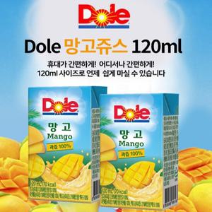 Dole 망고주스120ml x 32개입/무료택배