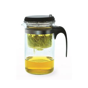 고급 녹차 티포트 세트 500ml 글라스 녹차포트 원터치 티팟 차주전자 차우리기