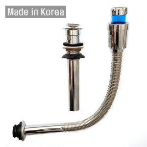 국산 세면대 배수구 세트/KS 고급형 자동팝업/삼흥 아이트랩 배수관