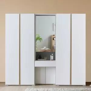 솔트 루앙 2200 긴문옷장 화장대세트 mnj018