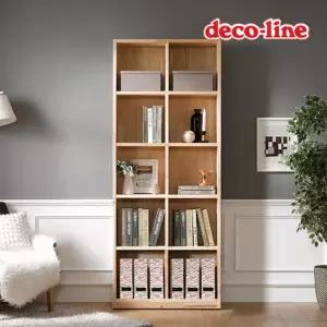 데코라인 코넬 에코 24T 원목 책장 5단 80cm DDR028C (착불)