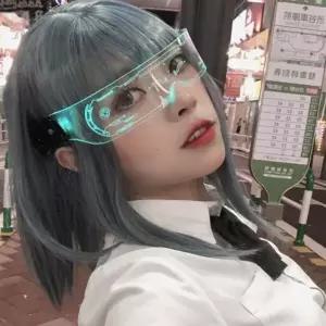 [갓샵]사이버 펑크 주다사 고글 안경 2type [LED 외계인 인싸 특이한 선글라스 웃긴 파티 졸업사진 신박한