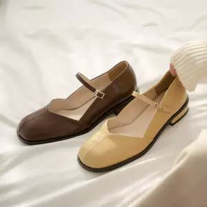 SOVO 멘델스 메리제인 스트랩 단화 펌프스 여성구두 3cm