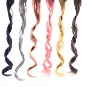 헤어 포인트 브릿지 붙임머리 웨이브 칼라 헤어피스