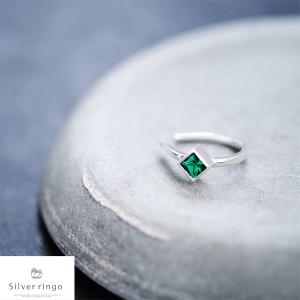 사각모양실버925이어커프/5월탄생석이어커프/여자친구/생일선물/빼빼로데이선물:에메랄드스퀘어EC