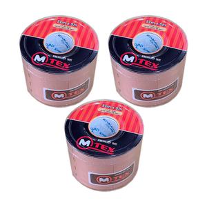 M-TEX 엠텍스 스포츠 테이프 5cm*5m 3롤 근육 부상방지 관절보호 테이핑 목 발바닥 손목 키네시올로지
