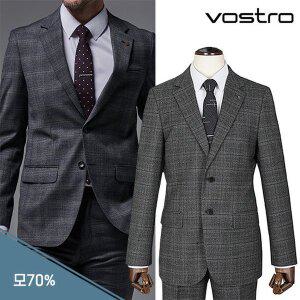 [보스트로][by파크랜드] [보스트로]울혼방 윈도우 체크 스트레치 정장세트-M9SS1811_M9PN1811