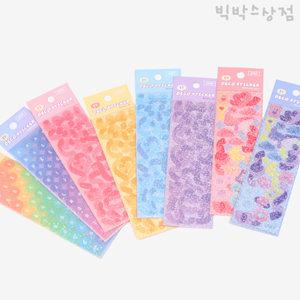 폴꾸 데코 스티커 1개 탑로더 홀로그램 숫자 알파벳 컨페티 반짝 탑꾸 포꾸 폰꾸다이어리 꾸미기