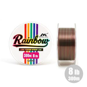 더블킬 레인보우 루어 나일론 라인 300m 8lb 낚시줄/배스 쏘가리 꺽지 우럭 광어 바다 민물 어디든 사용 싸