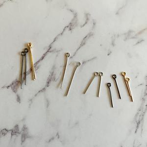 9핀(낱개)/구자핀 티핀 9자나사못 구자말이 진주 원석 연결 팔찌 만들기