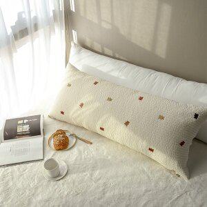 [더스케치]자수누빔 피그먼트 워싱 곰도리 대쿠션