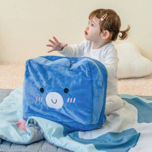 [아이자리]귀여운 항균 일체형 사계절 어린이집 낮잠이불 죠디 [풀세트 백팩형]