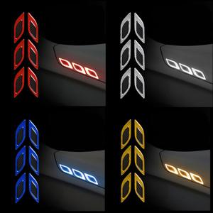 차량용 본넷 사이드 반사 스티커 범퍼 라인 측면 야광 안전거리 사고 예방 방지 오토바이 전동킥보드