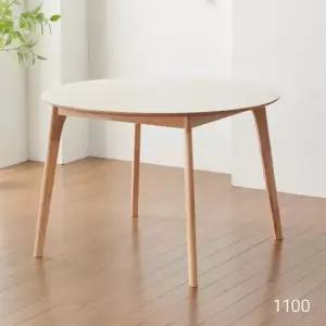 파로마 솔트 HPM 원형 원목 1100 테이블 4인용 식탁 mwg042