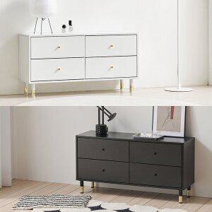 [바로방 가구]디디 4단 서랍 거실장 1000 tv다이 원룸 티비 선반 미니 수납 장식장