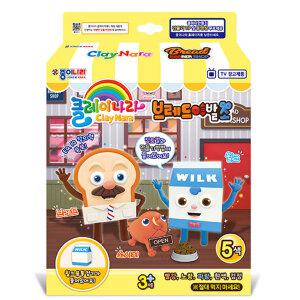 종이나라 클레이나라 브레드이발소 5색5개입+점토칼