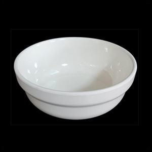 [대명멜라민] 미색 멜라민 굽볼 (국산 흰색그릇 식당용 업소용 캠핑용 그릇)