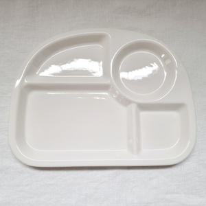 성인 도자기 식판 4구 다이어트 4칸 가정용 화이트