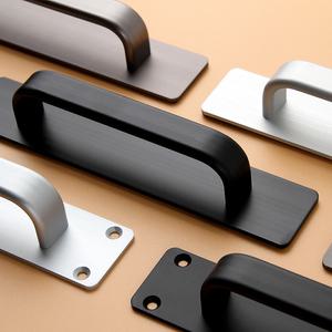 무타공 접착 샷시 베란다 창문 붙이는 판손잡이 미닫이문 손잡이 문고리