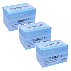 한일 드레싱 의료용 가아제 멸균 거즈 3호 7.5cm 3박스