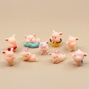 테라리움 동물 피규어 꿀꿀 아기돼지 미니어처 9종 세트