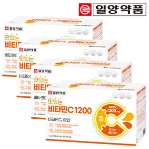 일양약품 맛있는 비타민C 1200 대용량 200포 X 4박스 아연 비타민씨 분말 가루 스틱