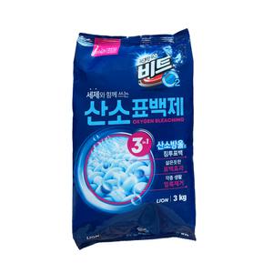 때가 쏙 비트 산소표백제 3kg 단품 가루 분말 흰옷표백제 얼룩제거제 와이셔츠목때 옷찌든때제거
