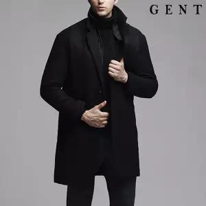 [하프클럽/겐트옴므]남성용 이중 집업 모직코트_GOC6402C