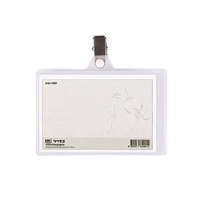 하나제이 집게명찰 민 가로형 107mm X 73mm 10개입