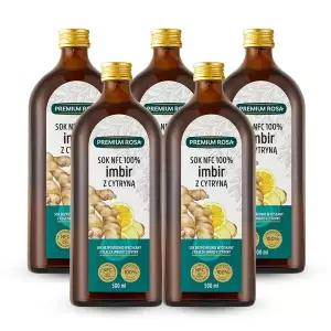 [데일리원]프리미엄로사 생강 레몬 원액 100% 건강즙 500ml 5병