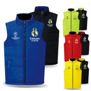 23-24 레알마드리드 챔피언스리그 양면패딩조끼 겨울방한동계용품 커스텀제작전문 축구풋살팀 트레이닝복