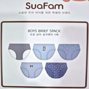 수아팜 남아 남아동 초등 모달 팬티5종세트